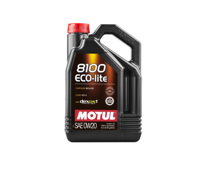 Motul 2018-2022 Ford Mustang GT 8100 ECO-Lite 0W20 Oil Change Kit