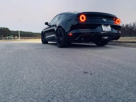Raxiom 2015-2020 Ford Mustang Halo LED Tail Lights - Smoked - Image 2