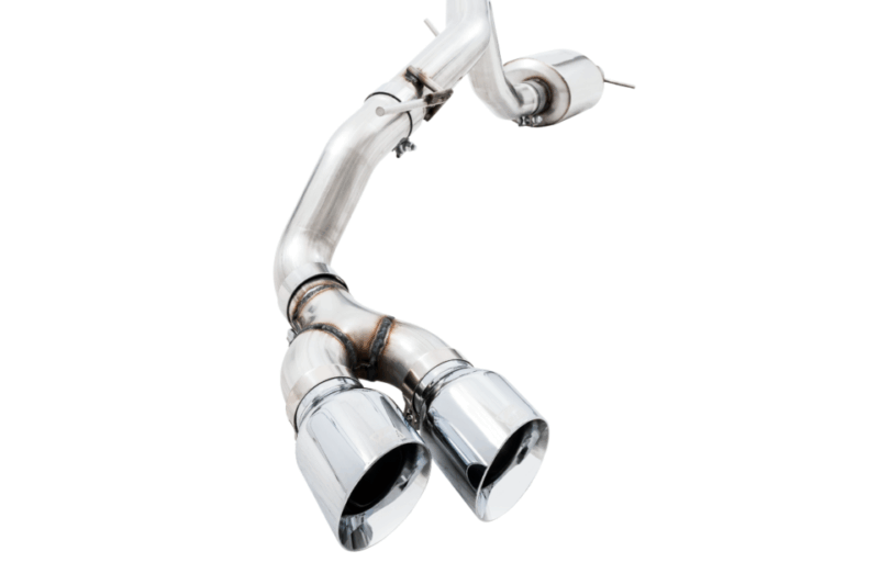 AWE 2019-2023 Ford Ranger 0FG Exhaust with BashGuard - Dual Diamond Black Tips