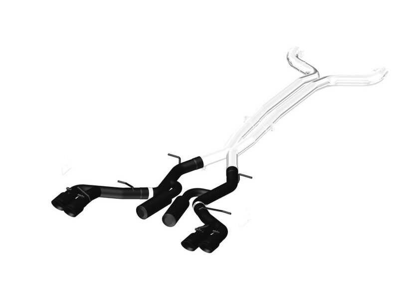 MBRP 2016-2021 Chevrolet Camaro SS / ZL1 6.2L 6 Speed 3" Black Dual Cat Back Race Version Exhaust