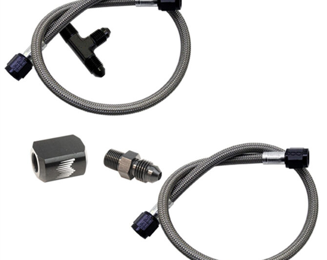 Snow Performance Water-Methanol Dual Nozzle Upgrade Stainless Steel Braided Line