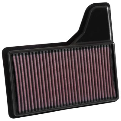 Airaid 2015-2023 Ford Mustang (EcoBoost, V6, GT) Direct Fit Replacement Air Filter; Red SynthaFlow Oiled Filter
