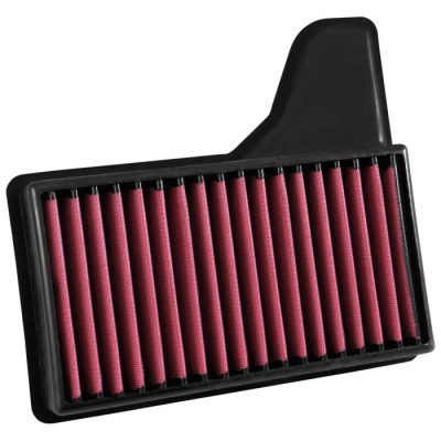 Airaid 2015-2023 Ford Mustang (EcoBoost, V6, GT) Direct Fit Replacement Air Filter; Red SynthaMax Dry Filter