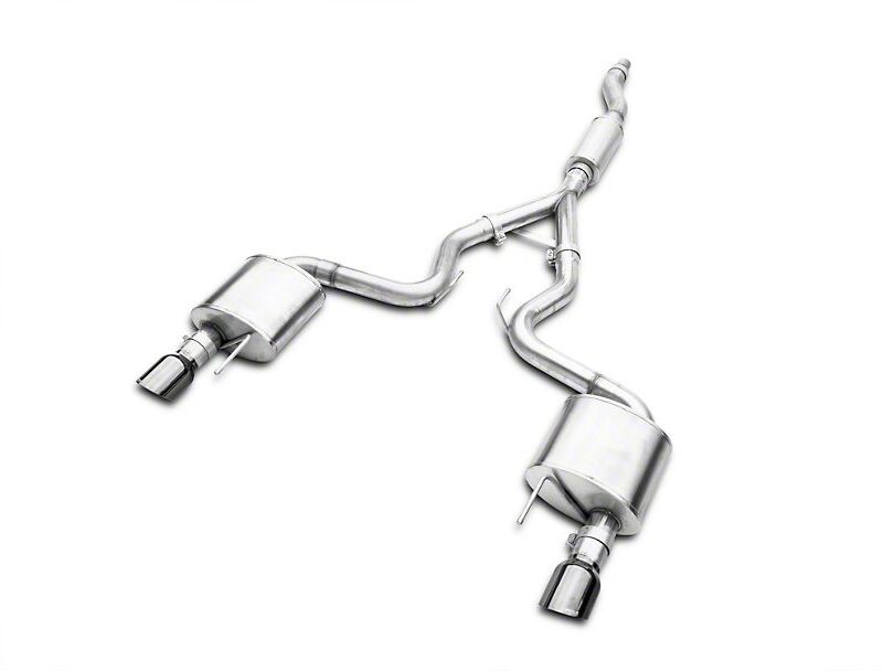 Corsa Performance 2015-2021 Ford Mustang EcoBoost Sport Cat-Back Exhaust with Black Tips