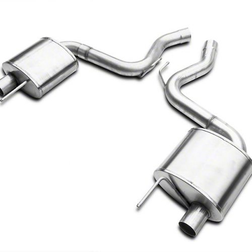 Corsa 2015 2020 Ford Mustang EcoBoost Sport Cat Back Exhaust with Black Tips 4