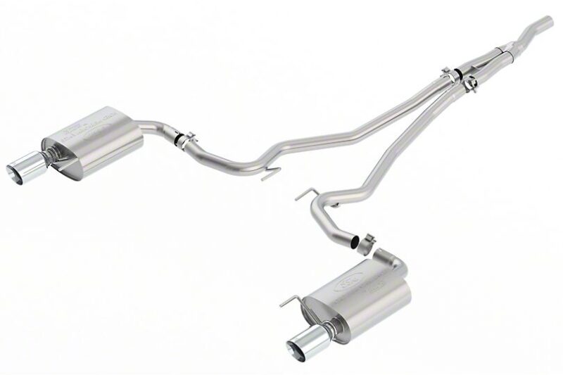 Ford Performance by Borla 2015-2021 Ford Mustang EcoBoost Touring Cat-Back Exhaust with Chrome Tips