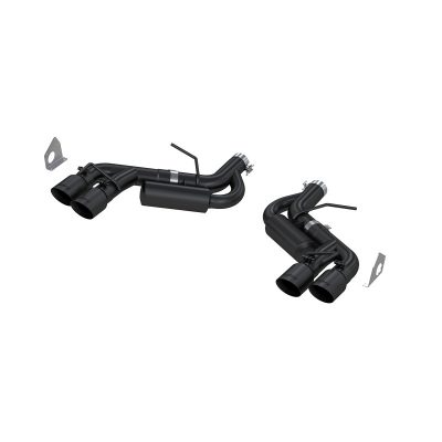 MBRP 2016-2021 Chevrolet Camaro SS / ZL1 Quad Tips, Black Coated Dual Axle Back Exhaust