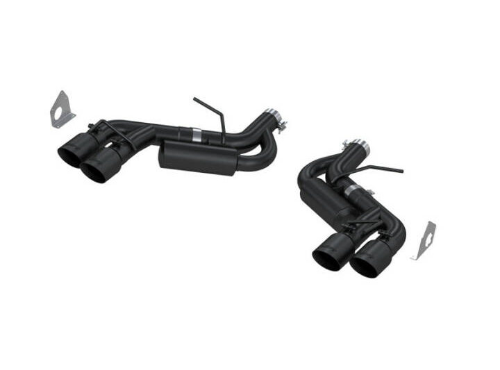 MBRP 2016-2021 Chevrolet Camaro SS / ZL1 Quad Tips, Black Coated Dual Axle Back Exhaust