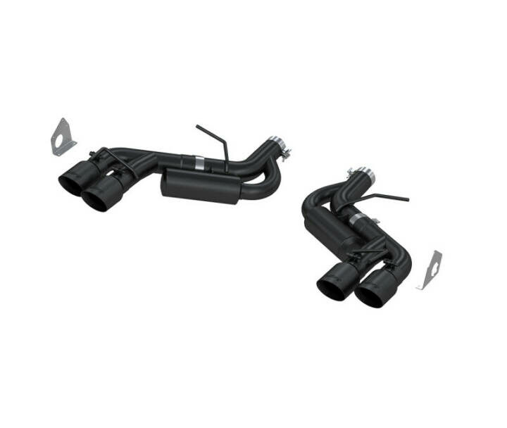 MBRP 2016-2021 Chevrolet Camaro SS / ZL1 Quad Tips, Black Coated Dual Axle Back Exhaust
