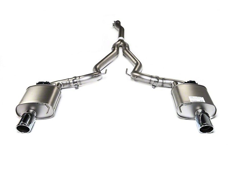 Remus 2015-2021 Ford Mustang EcoBoost Race Active Cat-Back Exhaust with Angled Cut Chrome Tips