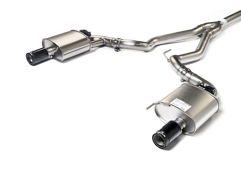 Remus 2015-2021 Ford Mustang EcoBoost Race Active Cat-Back Exhaust with Black Chrome Tips