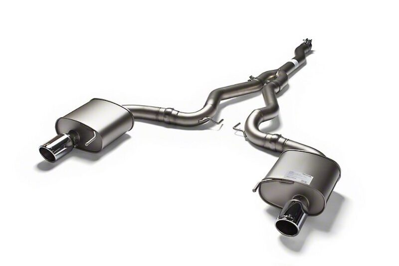 Remus 2015-2021 Ford Mustang EcoBoost Race Cat-Back Exhaust with Angled Cut Chrome Tips