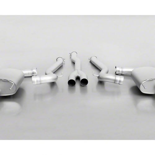 Remus 2015 2020 Ford Mustang EcoBoost Race Cat Back Exhaust with Black Chrome Tips 2