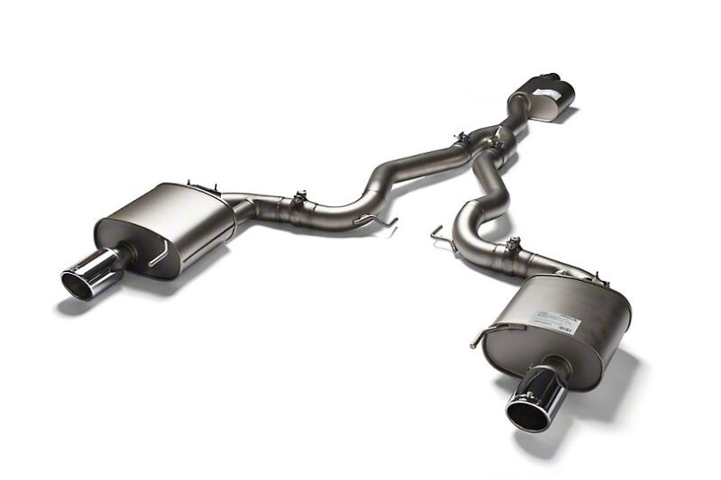 Remus 2015-2021 Ford Mustang EcoBoost Sport Active Cat-Back Exhaust with Angled Cut Chrome Tips