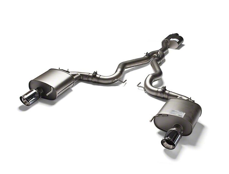 Remus 2015-2021 Ford Mustang EcoBoost Sport Active Cat-Back Exhaust with Straight Cut Chrome Tips