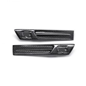 Seibon Carbon GT-R R35 Carbon Fiber Front Fender Duct Logo (Pair) for Nissan GT-R - Image 2