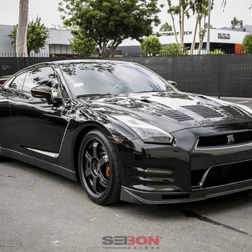 Seibon Carbon 2009 2016 Nissan GT R R35 GTII Style Carbon Fiber Hood 8
