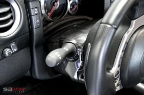 Seibon Carbon GT-R R35 Carbon Fiber Interior Steering Column Surrounding Trim (5 Pieces) - Image 2