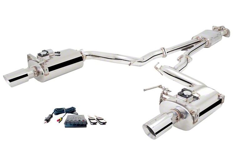 XForce 2015-2020 Ford Mustang EcoBoost 2.50-Inch Varex Cat-Back Exhaust with Oval Rear Mufflers
