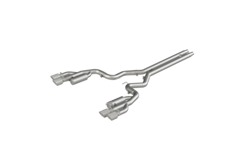 MBRP 2018-2023 Ford Mustang GT 3″ Cat Back T304 Dual Quad Split Rear Exit Exhaust w/ 4" Dual Wall Tips