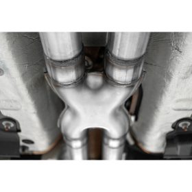 MBRP 2018-2023 Ford Mustang GT 2.5" Resonator Bypass X-Pipe - Aluminized - Image 2