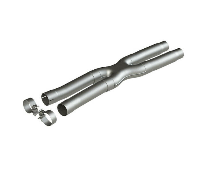 MBRP 2018-2023 Ford Mustang GT 2.5" Resonator Bypass X-Pipe - Aluminized