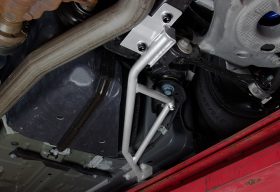 Steeda 2015-2020 Ford Mustang Coupe Rear IRS Subframe Support Braces - Image 1