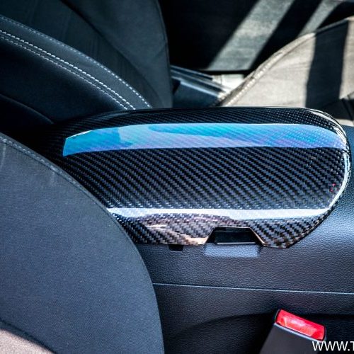 Trufiber 2015 2020 Ford Mustang Carbon Fiber Armrest Cover 1