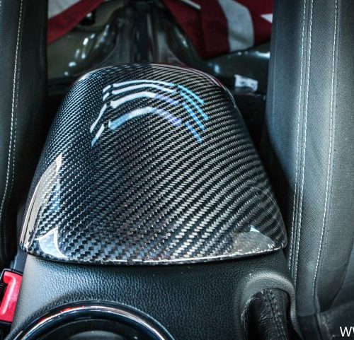 Trufiber 2015 2020 Ford Mustang Carbon Fiber Armrest Cover 4