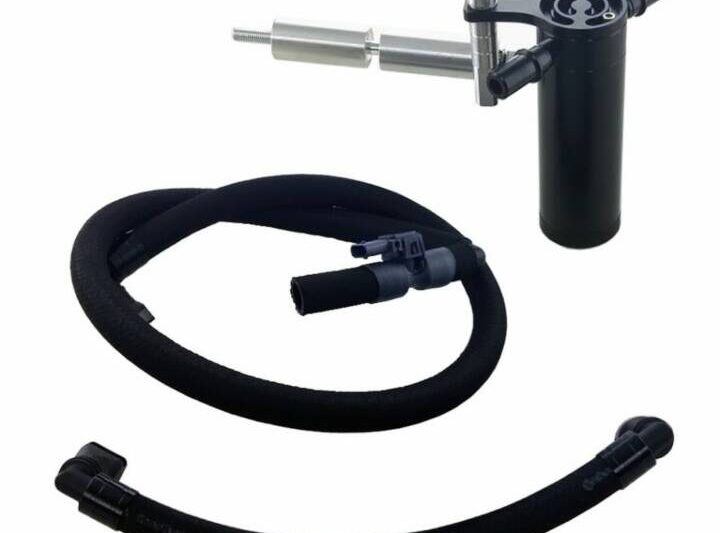 UPR Products 2015-2023 Ford Mustang Ecoboost Clean Side Oil Catch Can Separator Plug N Play