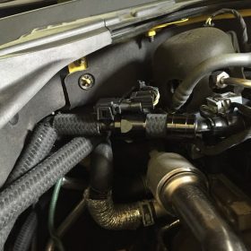 UPR Products 2015-2023 Ford Mustang Ecoboost Clean Side Oil Catch Can Separator Plug N Play - Image 1