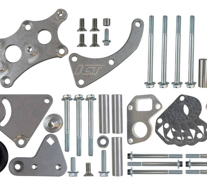 ICT Billet Alternator Bracket, Upper and Lower for Chevrolet LS Kit