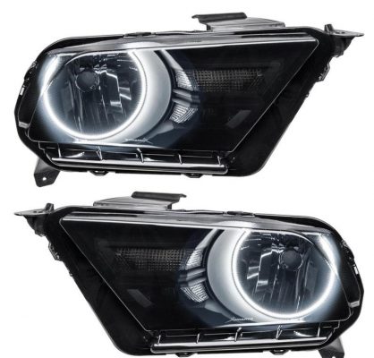 Oracle Lighting 2010-2014 Ford Mustang Pre-Assembled Headlights Dynamic Colorshift RGB-BC1 (Non-HID)
