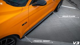 LiquiVinyl 2015-2023 Ford Mustang Side Skirts – V3 - Image 1