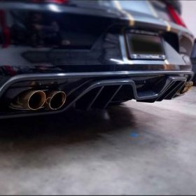 Anderson Composites 2015-2017 Ford Mustang Carbon Fiber Rear Diffuser For Quad Tip Exhaust - Image 1