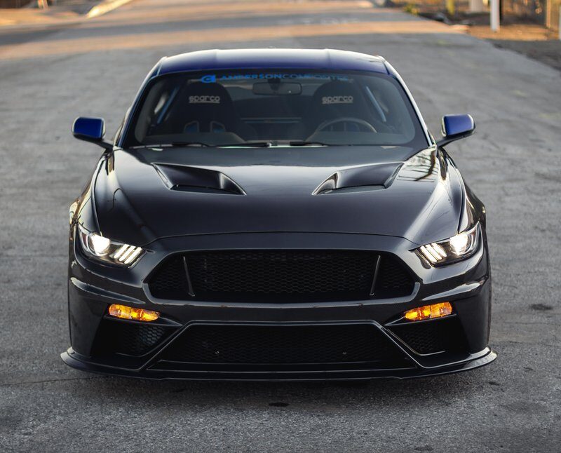 Anderson Composites 2015-2017 Ford Mustang Carbon Fiber Type-TT Ford GT Style Hood