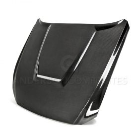 Anderson Composites 2015-2017 Ford Mustang Double Sided Carbon Fiber GT350 Style Hood - Image 1