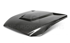 Anderson Composites 2015-2017 Ford Mustang Double Sided Carbon Fiber GT350 Style Hood - Image 4