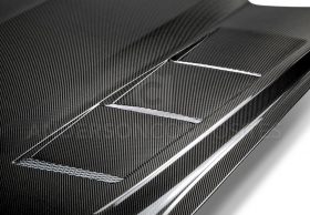 Anderson Composites 2015-2017 Ford Mustang Double Sided Carbon Fiber Heat Extractor Hood - Image 3