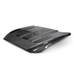 Anderson Composites 2015-2017 Ford Mustang Type-TW Double Sided Carbon Fiber Hood - Image 1