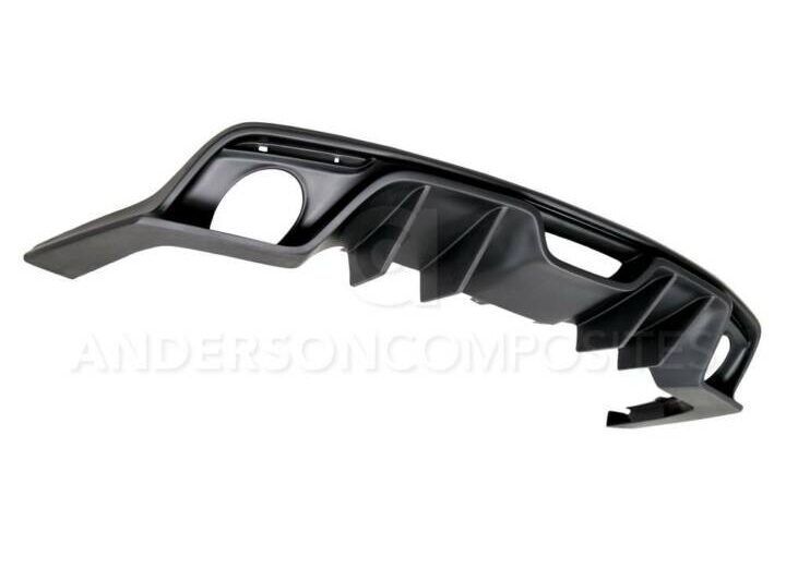 Anderson Composites 2015-2017 Ford Mustang Fiberglass Type-AR Rear Diffuser