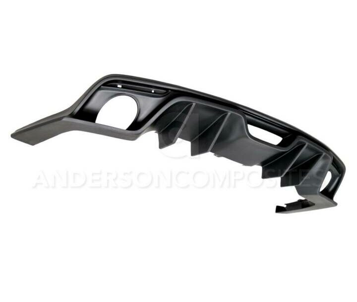 Anderson Composites 2015-2017 Ford Mustang Fiberglass Type-AR Rear Diffuser