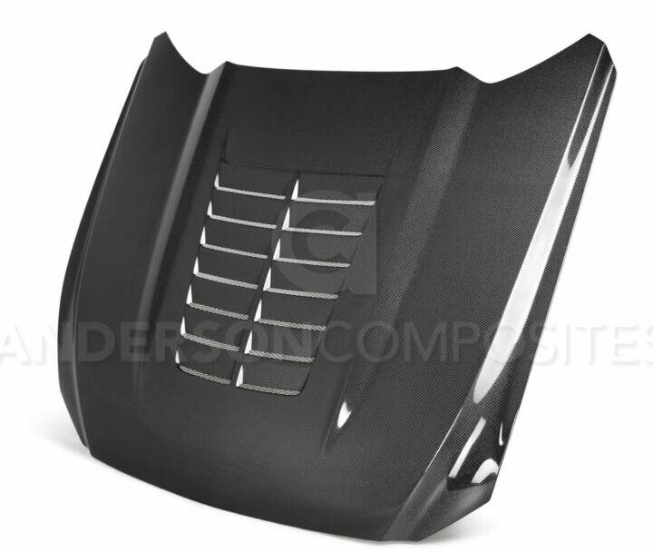 Anderson Composites 2015-2017 Ford Mustang Type-GT5 Double Sided Carbon Fiber Hood