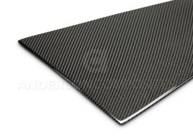 Anderson Composites 2015-2023 Ford Mustang Carbon Fiber Flat Side Window Louvers (Pair) - Image 2