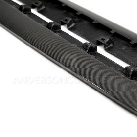 Anderson Composites 2015-2023 Ford Mustang Carbon Fiber GT350 Style Side Skirts Rocker Panel Splitters - Image 2