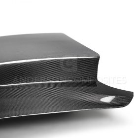 Anderson Composites 2018-2023 Ford Mustang Double Sided Type-CJ 4" Carbon Fiber Cowl Hood - Image 4