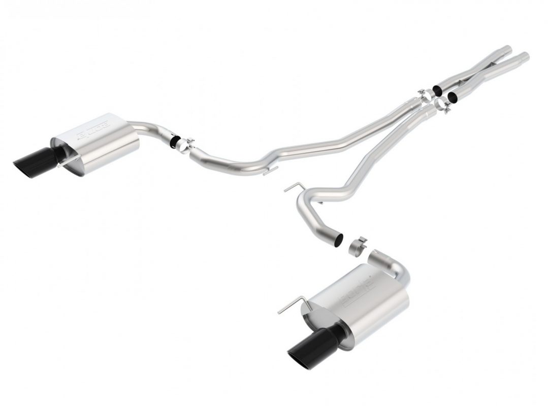 Borla Exhaust 2015-2017 Ford Mustang GT Cat Back 2.5″ Exhaust S-Type With Black Chrome Tips
