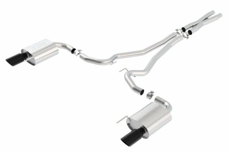 Borla Exhaust 2015-2017 Ford Mustang GT Cat Back 2.5″ Exhaust S-Type With Black Chrome Tips
