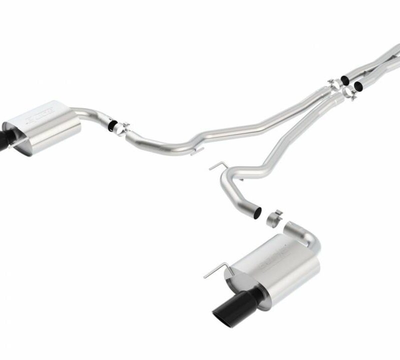 Borla Exhaust 2015-2017 Ford Mustang GT Cat Back 2.5″ Exhaust S-Type With Black Chrome Tips