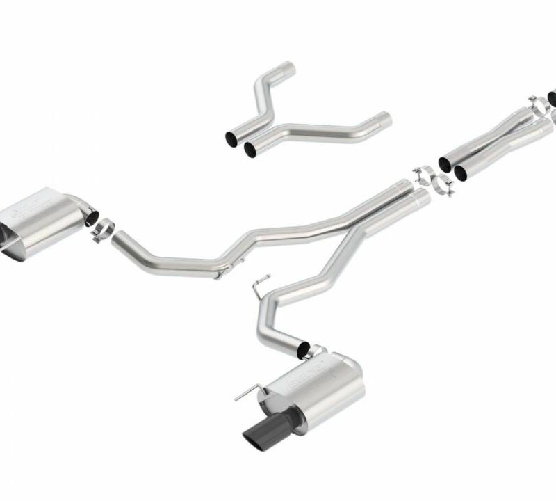 Borla Exhaust 2015-2017 Ford Mustang GT Cat Back 3″ ATAK Exhaust With Black Chrome Tips